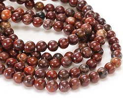 Poppy Jasper Round 8mm
