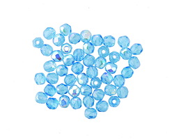 Czech Glass Capri AB Fire Polished Round 3mm