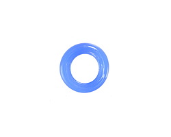 African Recycled Glass Vintage Denim Dogon Mini Ring 10-15mm
