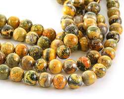 Bumble Bee Jasper Round 10mm