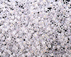 Miyuki Delica White Pearl AB (DBM0202) 10/0 Seed Bead