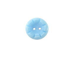Czech Glass Alice Blue 2-Hole Button 14mm