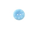 Czech Glass Alice Blue 2-Hole Button 14mm