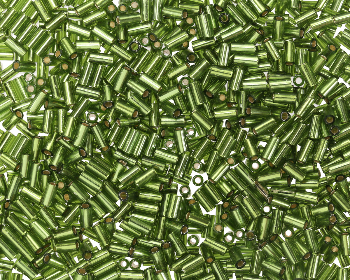 Miyuki Silver Lined Olive Bugle Bead 3mm