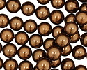 Chocolate Shell Pearl Round 8mm