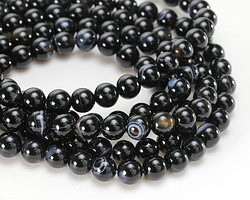 Black Sardonyx Round 8mm