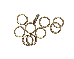 Antique Brass (plated) Split Jump Ring 7mm, 21 gauge