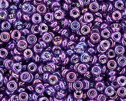 TOHO Gold Lustered Dark Amethyst Demi Round 11/0 Seed Bead