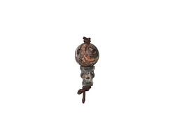 Leopardskin Japser Round Guru Bead 10mm