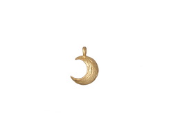 Zola Elements Matte Gold (plated) Textured Crescent Moon 7x9mm