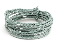 Seafoam Braided Cotton Bolo Cord 2.5mm