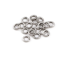 Antique Silver (plated) Round Jump Ring 4mm, 20 gauge
