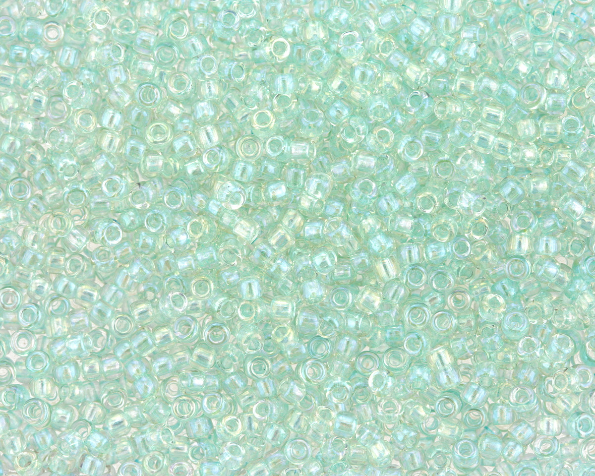 TOHO Transparent Rainbow Seafoam Round 11/0 Seed Bead