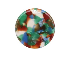 Zola Elements Lagoon Acetate Coin Focal 30mm