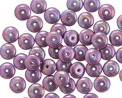 Czech Glass Lustered Sugarplum Spacer 2x6mm