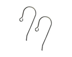Nunn Design .925 Sterling Silver Earwire w/ Loop 10x25mm