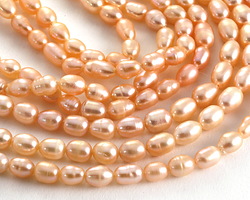 Petal Pink Freshwater Rice Pearl 5-6mm