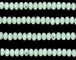 Czech Glass Sweet Mint AB Fire Polished Rondelle 2x3mm