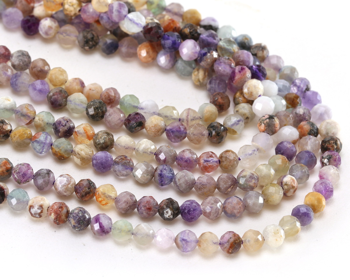 Multi Stone Faceted Round 4mm