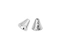 TierraCast White Bronze (plated) Hammertone Cone 8mm