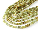 Green Garnet Microfaceted Rondelle 3x4mm