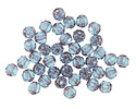 Czech Glass Bronzed Aquamarine Lantern 4mm