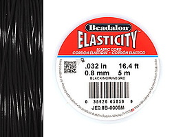 Elasticity Black .8mm, 5 meters