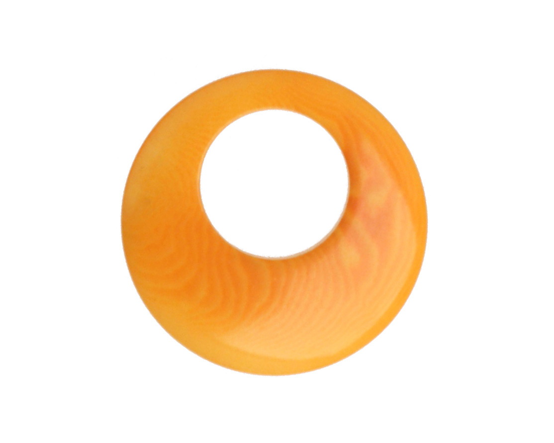 Tagua Nut Gold Gypsy Hoop 25mm