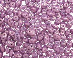 Opaque Luster Amethyst SuperDuo 2x5 Seed Bead