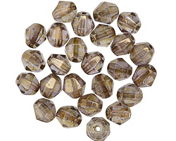 Czech Glass Luster Champagne Bicone 6mm