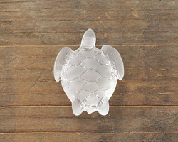 Crystal Beach-Style Glass Small Sea Turtle Charm 18x23mm