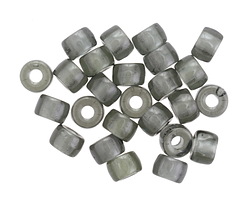 Czech Glass Black Diamond Roller 6mm