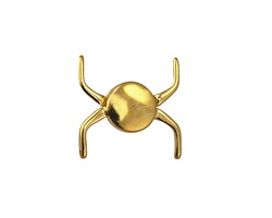 Cymbal Kissamos II 24k Gold (plated) Magnetic Clasp for 11/0 Delica Beads 17x18mm