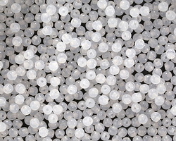 Czech Glass Opaque White Finial Half-Drilled Round 2mm
