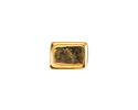 Mykonos Metalized Ceramic Gold Rectangle Tube 10x8mm