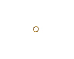 Waterproof 18K Gold PVD Plated Stainless Steel Jump Ring 4mm, 22 gauge