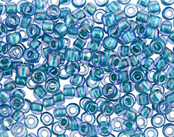 TOHO Crystal (with Green Teal Lining) Round 6/0 Seed Bead