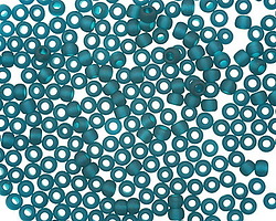 TOHO Transparent Frosted Teal Round 8/0 Seed Bead