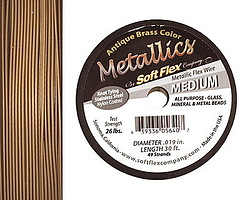 Soft Flex Antique Brass .019" (Medium) 49 Strand Wire 30ft.