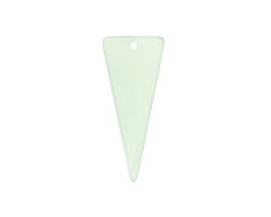Peridot Beach-Style Glass Bottle Shard Slice 15-16x36-37mm