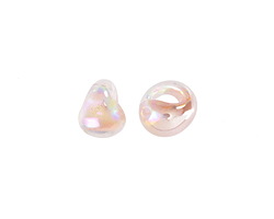 Unicorne Beads Glass Pink Blush Teardrop 9-10mm