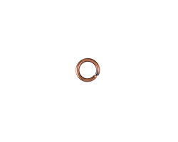Antique Copper (plated) Round Jump Ring 6mm, 18 gauge (200 pieces)