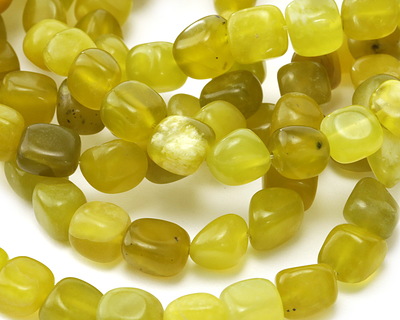 Olive Jade Tumbled Nugget 10-14mm