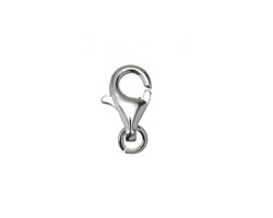 Sterling Silver Lobster Clasp w/ Ring 16x9mm