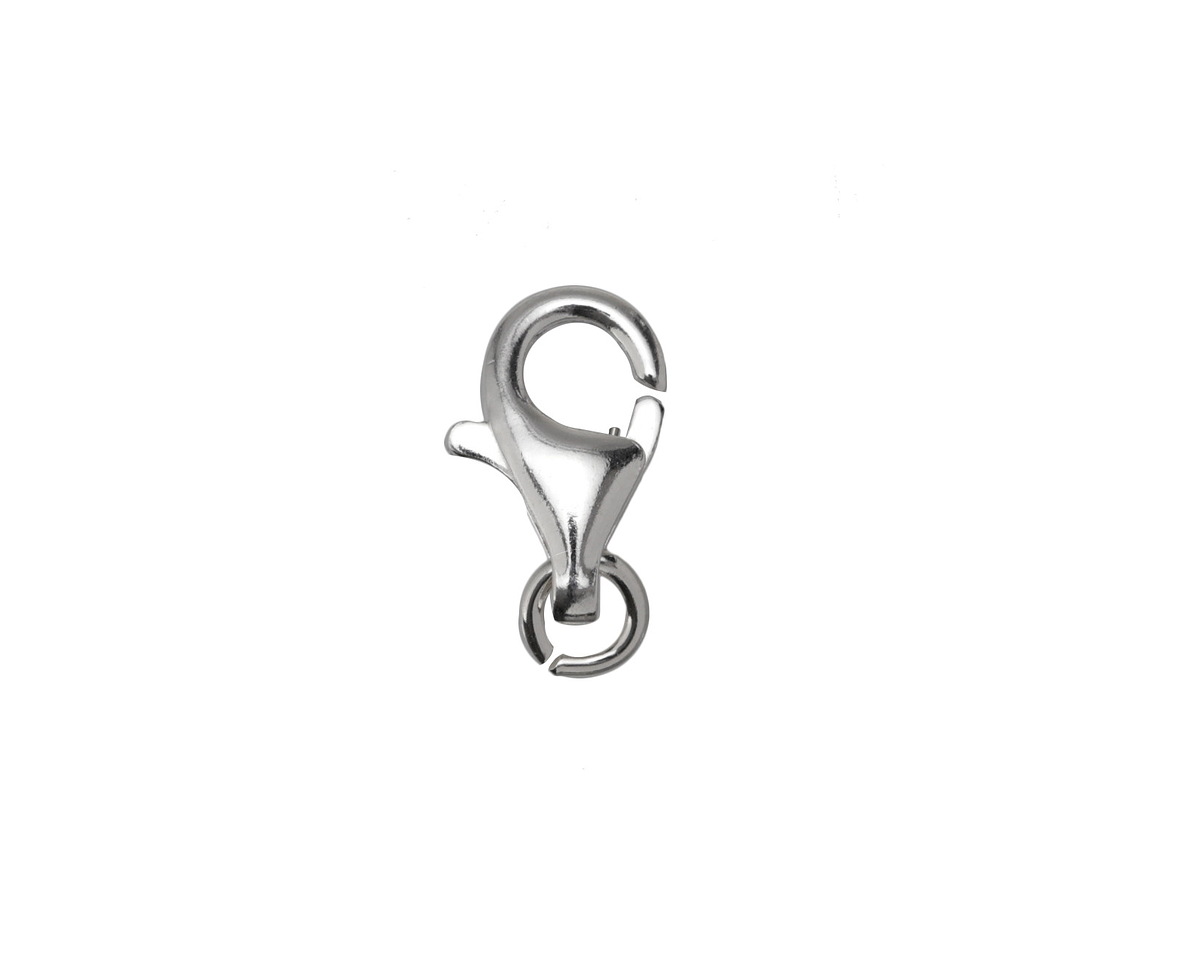 Sterling Silver Lobster Clasp w/ Ring 16x9mm