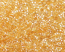 Miyuki Delica Transparent Light Topaz AB (DBS0100) 15/0 Seed Bead
