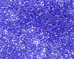 Miyuki Delica Transparent Cobalt AB (DB0178) 11/0 Seed Bead