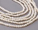 Pearly White Freshwater Tiny Potato Pearl 3mm