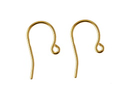 Gold (plated) Stainless Steel French Earwire 13x22mm