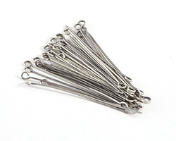 Antique Silver (plated) Eye Pin 1.5", 22 gauge